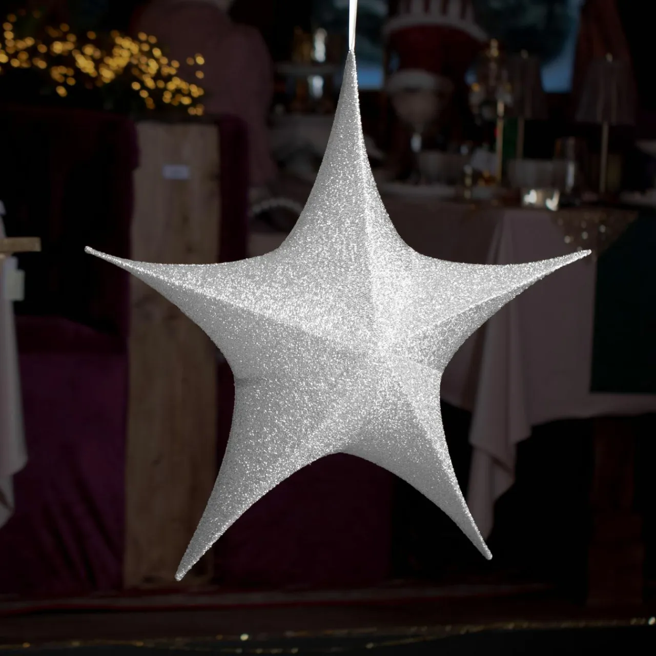 KAEMINGK Suspension géante (D135 cm) Étoile de Noël Christmas Argent Clearance