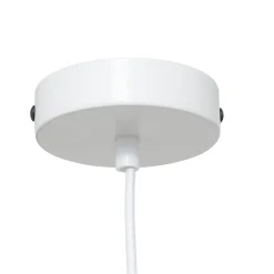 Atmosphera, cru017dateur d'intu017drieur Suspension luminaire coton (37 x 24 cm) Toby Blanc Discount