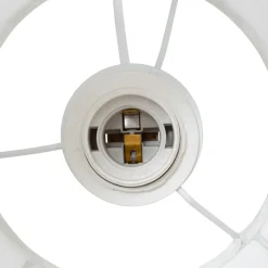 Atmosphera, cru017dateur d'intu017drieur Suspension luminaire coton (37 x 24 cm) Toby Blanc Discount