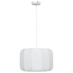 Atmosphera, cru017dateur d'intu017drieur Suspension luminaire coton (37 x 24 cm) Toby Blanc Discount