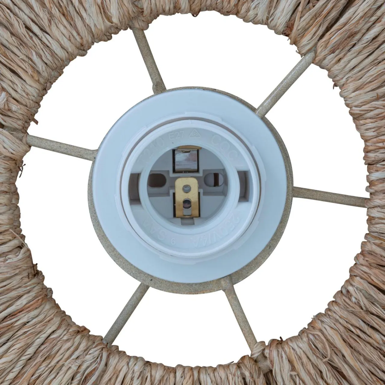 Atmosphera, cru017dateur d'intu017drieur Suspension luminaire jute (69,5 cm) Alara Naturel Clearance