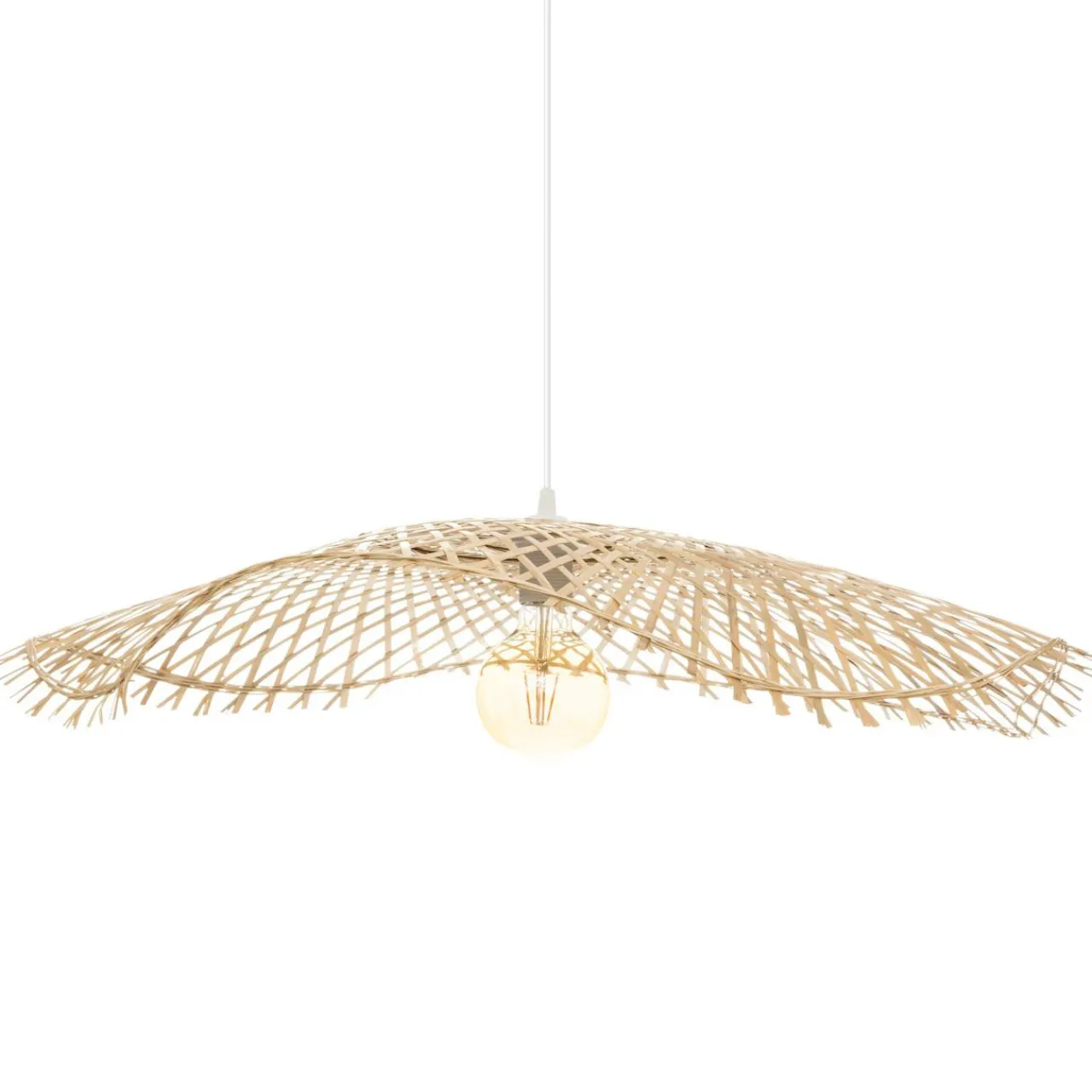 ATMOSPHERA Suspension lumineuse bambou (D75 cm) Tess Naturel Clearance