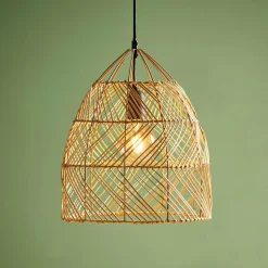 OSTARIA Suspension lumineuse bambou (D30 cm) Haiku Naturel New