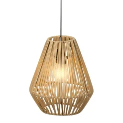 KAEMINGK Suspension lumineuse de jardin à piles 15 LED (H27 cm) Messya Naturel