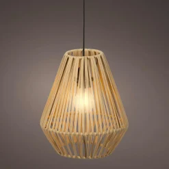 KAEMINGK Suspension lumineuse de jardin à piles 15 LED (H27 cm) Messya Naturel