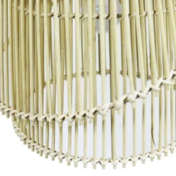 EMINZA Suspension lumineuse design en bambou (H36 cm) Alicante Naturel Best