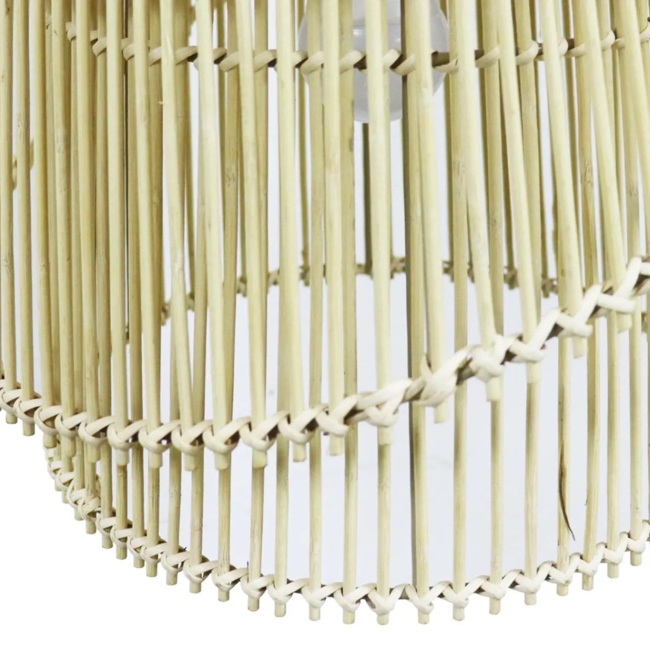 EMINZA Suspension lumineuse design en bambou (H36 cm) Alicante Naturel Best