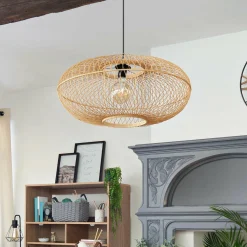 ATMOSPHERA Suspension lumineuse en bambou (D60 cm) Loren Naturel Clearance