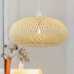 EMINZA Suspension lumineuse en bambou (D46 cm) Rotana Naturel Outlet