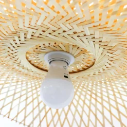 EMINZA Suspension lumineuse en bambou (D55 cm) Mérida Naturel Outlet
