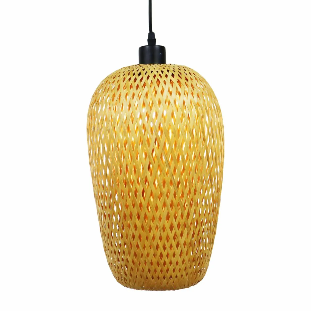 EMINZA Suspension lumineuse en bambou (H35 cm) Fuengirola Naturel Discount