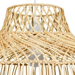 EMINZA Suspension lumineuse en bambou ajouré (D60 cm) Riviera Naturel Outlet