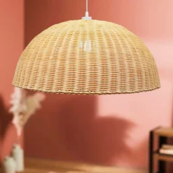 EMINZA Suspension lumineuse en bambou tressé (D60 cm) Eivissa Naturel Discount