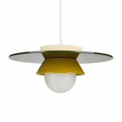 OSTARIA Suspension lumineuse en céramique (D26 cm) Bagliore e Vert Outlet