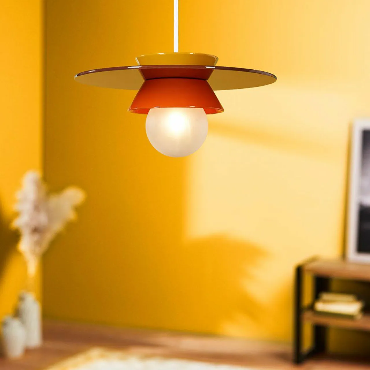 OSTARIA Suspension lumineuse en céramique (D26 cm) Bagliore Orange Online