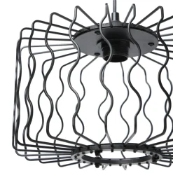 OSTARIA Suspension lumineuse en métal (D30 cm) Julia e Noir Hot