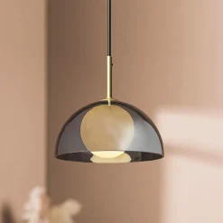 OSTARIA Suspension lumineuse en verre (D20 cm) Luméa Noir Online