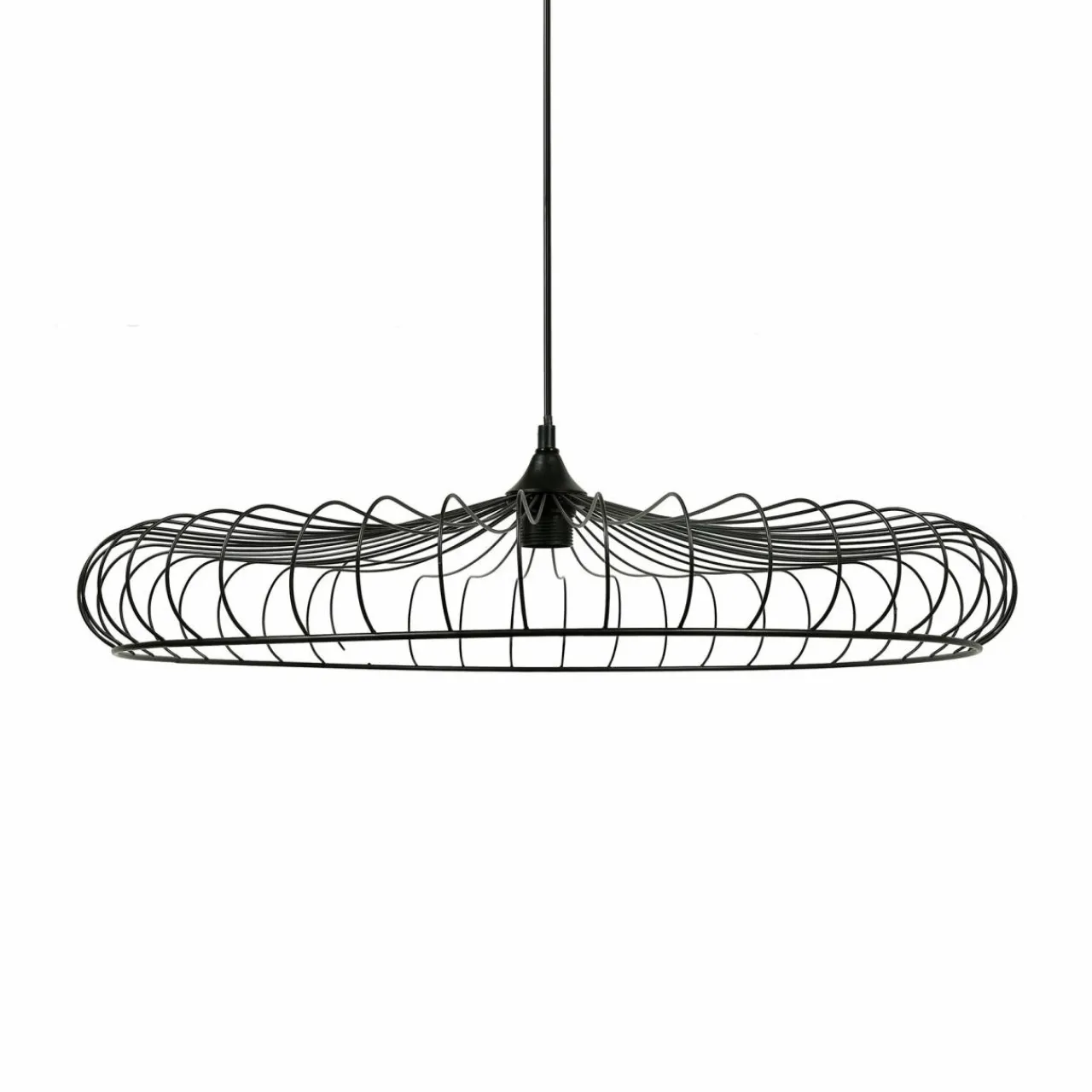 OSTARIA Suspension lumineuse métal (D65,5 cm) Lisa Noir Outlet