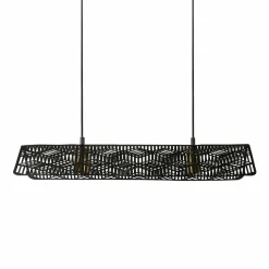 OSTARIA Suspension lumineuse métal double (L69 cm) Kome Noir Sale
