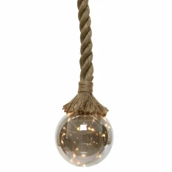 KAEMINGK Suspension lumineuse à piles 30 LED (D14 cm) Boule de Noël ambrée Blanc chaud Ambre Clearance