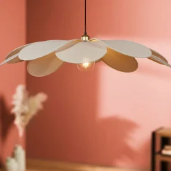 OSTARIA Suspension lumineuse pétale Lin (D90 cm) Horizonte Beige Hot