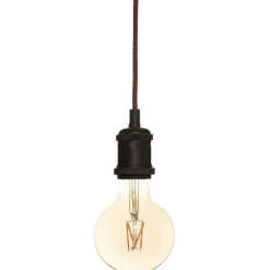 ATMOSPHERA Suspension lumineuse simple (H120 cm) et cordon rouge Noir Online