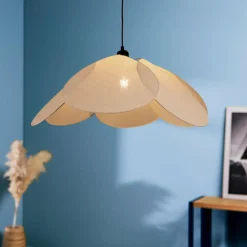 OSTARIA Suspension lumineuse tissu Pétale (D69 cm) Luminosa Beige Discount