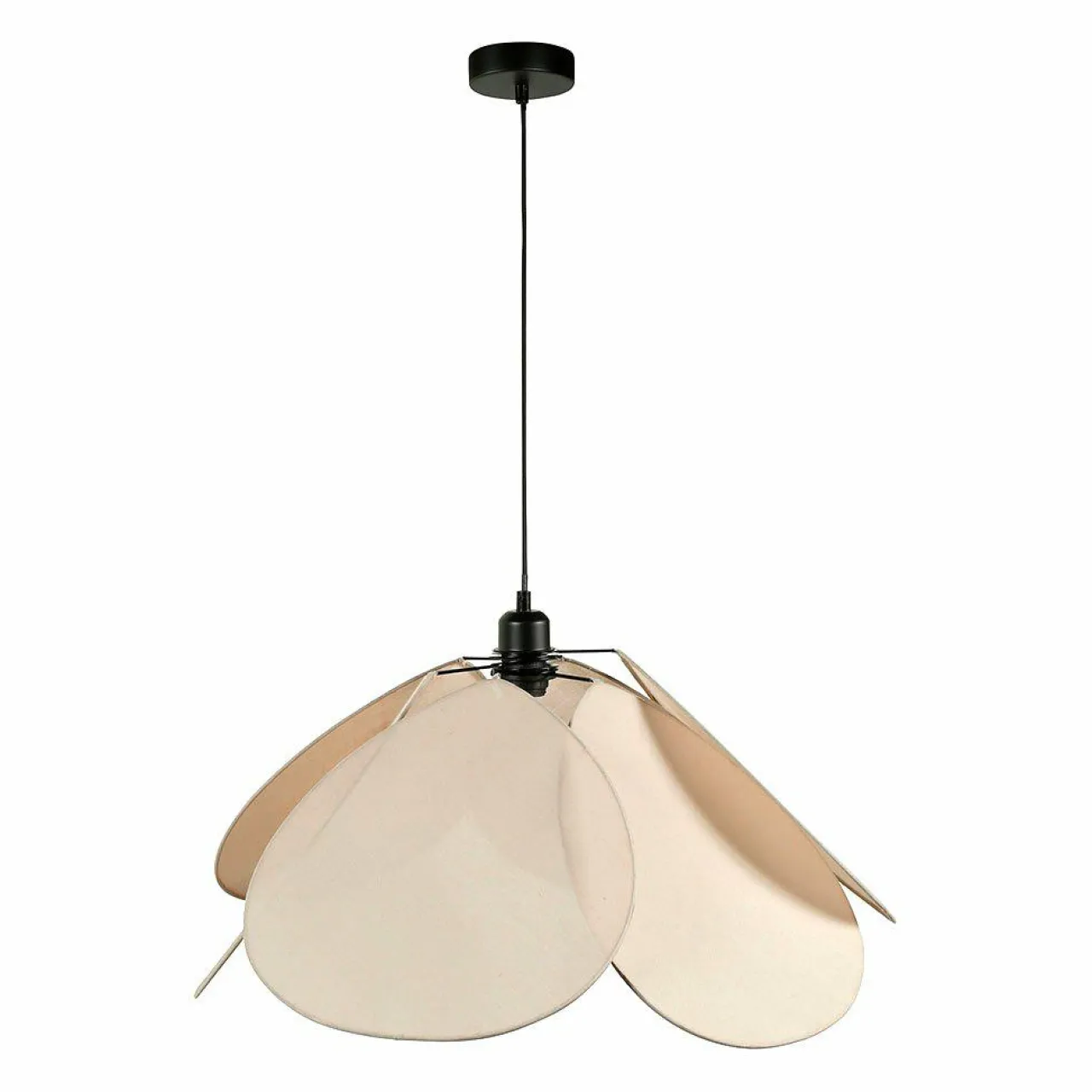 OSTARIA Suspension lumineuse tissu Pétale (D69 cm) Luminosa Taupe clair Online
