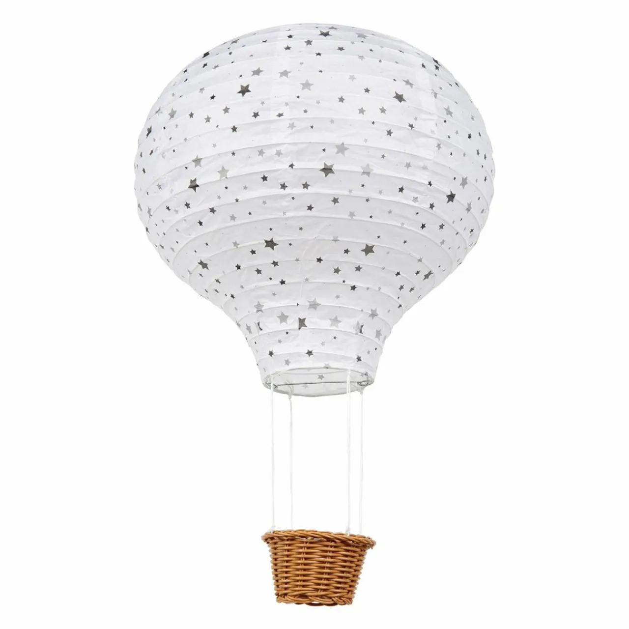 OSTARIA Suspension Montgolfière papier (D30 cm) Stars Multicolore