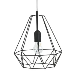 ATMOSPHERA Suspension métal (D25 cm) Diamant Noir Hot