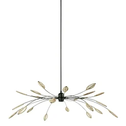 OSTARIA Suspension métal et pétales (D80 cm) Ellisse et beige Noir Clearance