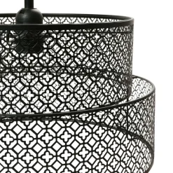 OSTARIA Suspension ronde métal marocaine (D34 cm) Gigogne Noir Clearance