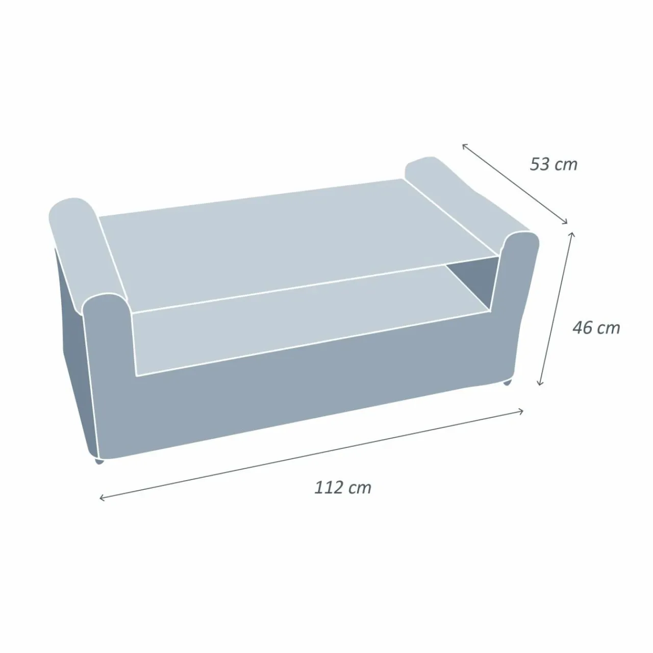 MOBELLIA Table basse de jardin rectangulaire résine tressée Calvi Sepia Sépia Outlet