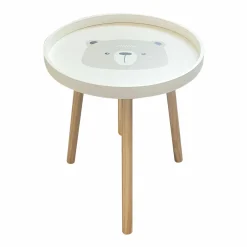 EMINZA Table basse enfant bois (D33 cm) Ourson Marron