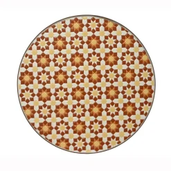 EMINZA Table bistrot ronde pliable en mosaïque (D58 cm) Madrid Marron Online