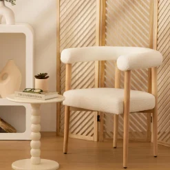 Atmosphera, cru017dateur d'intu017drieur Table à café bois (H46,5 cm) Chamlo he Blanc Best