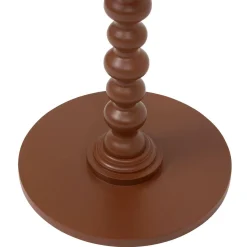 Atmosphera, cru017dateur d'intu017drieur Table à café ronde en bois (H50 cm) Alix Terracotta Orange Online
