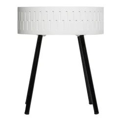 ATMOSPHERA Table coffre en bois (H45 cm) Shiro he Blanc Hot