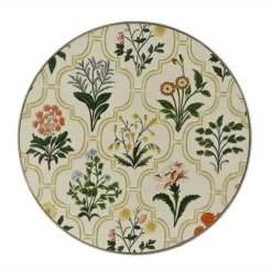 EMINZA Table d'appoint ronde en mosaïque (H46 x D39 cm) Coimbra Crème Beige Clearance