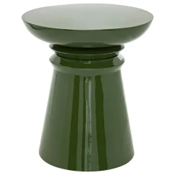 Atmosphera, cru017dateur d'intu017drieur Table d'appoint totem métal (H43 cm) Jaya e Vert Clearance