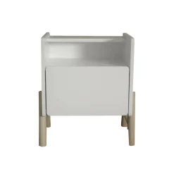 EMINZA Table de chevet avec tiroir enfant bois (H49 cm) Gabin he Blanc Online