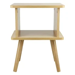 OSTARIA Table de chevet bois (H40 cm) Ella Beige Discount