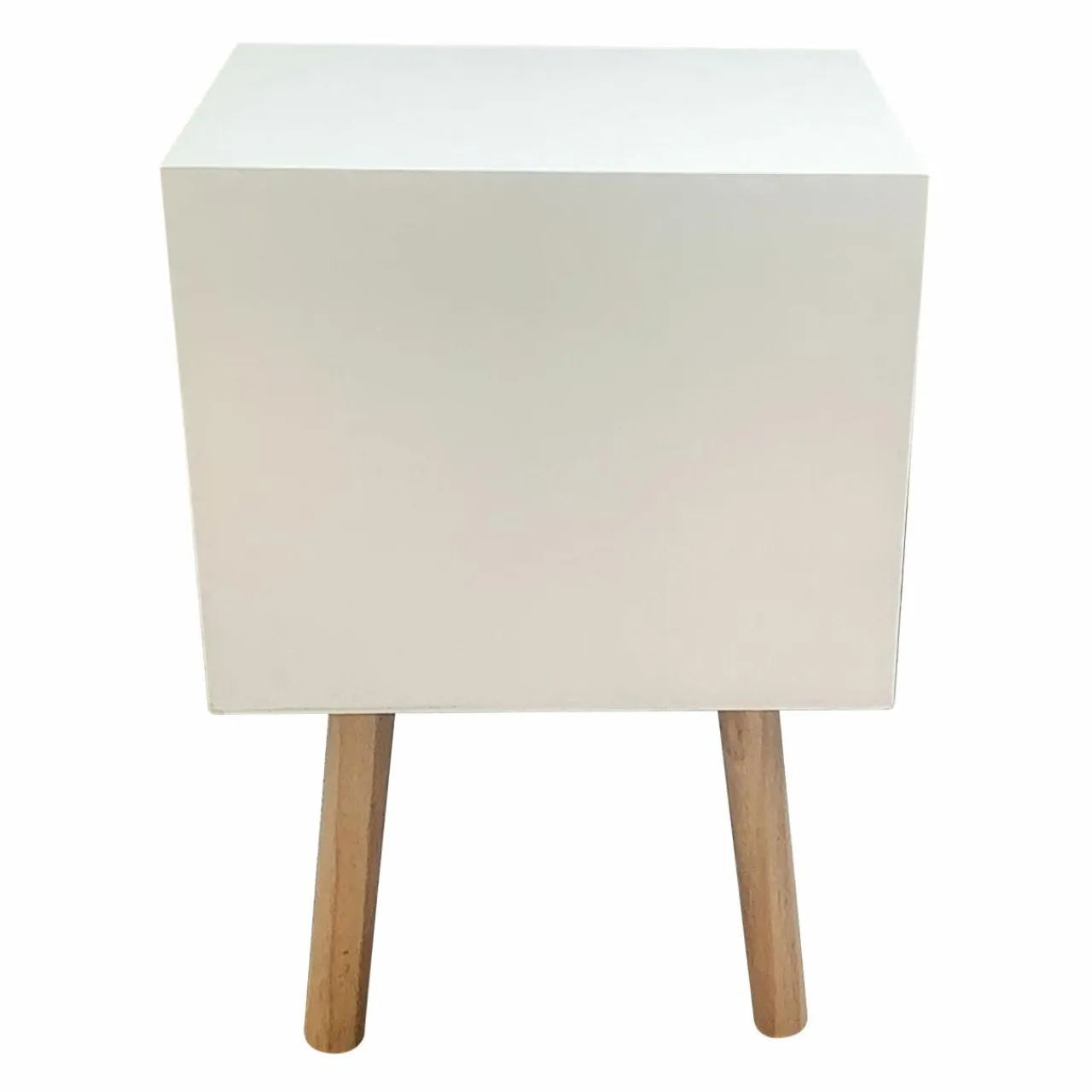 EMINZA Table de chevet enfant bois (H45 cm) Ourson Marron Discount