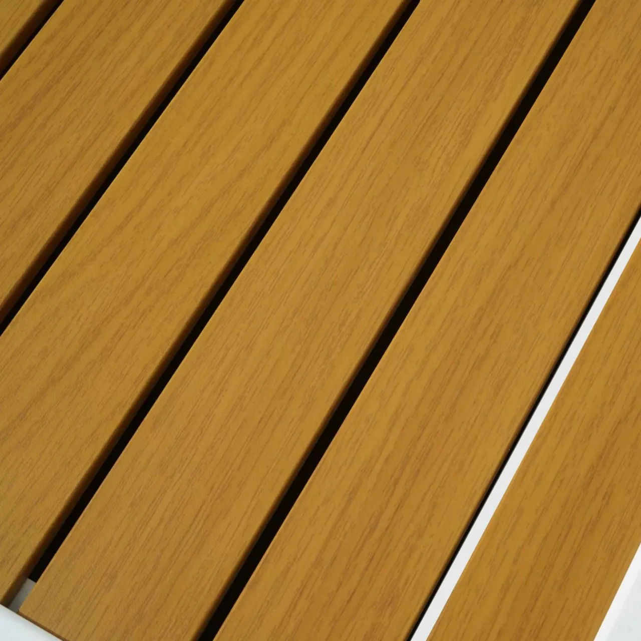 MOBELLIA Table de jardin extensible en aluminium 12 places effet bois (200/320 x 100 cm) Murano Blanc Clearance