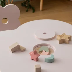 Atmosphera cru017dateur d'intu017drieur for kids Table enfant bois (40 cm) Douceur Fleur Rose Discount