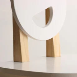 EMINZA Table et 2 chaises enfant bois (H44 cm) Oursons Blanc Online