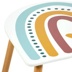 OSTARIA Table et 2 chaises enfant bois Leno Multicolore Hot
