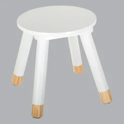 Atmosphera createur d'interieur for kids Tabouret enfant bois (H24 cm) Douceur Blanc Discount