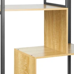 OSTARIA Étagère 4 niveaux bois et métal (H130 cm) Anny e Noir Sale