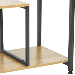 OSTARIA Étagère 4 niveaux bois et métal (H130 cm) Anny e Noir Sale